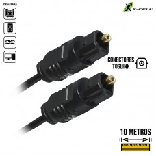Cabo Óptico Toslink 10m XC-COP-10M X-Cell